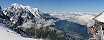 Le massif du Mont Blanc depuis les Grands Montets (Haute-Savoie, France)