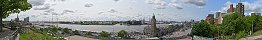 Les dbarcadres St. Pauli sur l'Elbe (Hambourg, Allemagne)
