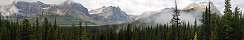 L'Icefield Parkway et le lac Hector (Parc national de Banff, Alberta, Canada)