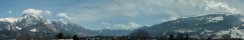 Clouds on the Heidiland from Sargans (Eastern Switzerland)