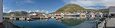 La petite ville de Honningsvag (Norvge)