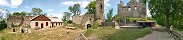 The ruins of Kostomlaty Castle (Mileovkou, Czech Republic)