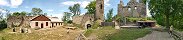 Les ruines du chteau de Kostomlaty (Mileovkou, Rpublique tchque)