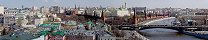 Le Kremlin depuis la cathédrale du Christ-Sauveur (Moscou, Russie)