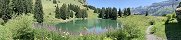 Le lac Retaud près des Diablerets (Canton de Vaud, Suisse)