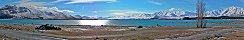 Le lac Tekapo (Canterbury, Nouvelle Zlande)