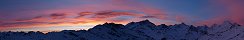 Lever de soleil sur le Weisshorn depuis la Corne de Sorebois (Canton du Valais, Suisse)