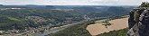 Vue depuis depuis Lilienstein dans le massif grseux de l'Elbe (Allemagne)