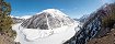 Le lac de Livigno depuis le parc national du Stelvio (Sondrio, Italy)