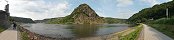 Le Rhin et le rocher de Lorelei prs de St. Goar (Allemagne)