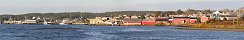 Louisbourg Harbor and Wharf on Cape Breton Island (Nova Scotia, Canada)