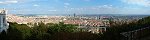 Lyon depuis la basilique de Fourvire (Rhne, France)