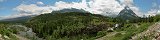 Many Glacier dans le parc national de Glacier (Montana, Etats-Unis)