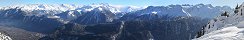 En haut des pistes de ski des Marécottes (Canton du Valais, Suisse)