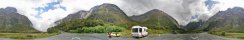 Sur la Milford Road, dans le Fiordland (Ile du Sud, Nouvelle Zlande)