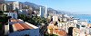 Vue de Monaco depuis la frontire avec la France (Principaut de Monaco)