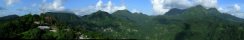 La Montagne Pelée depuis l'observatoire du volcan (Martinique)