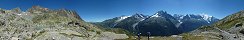 Le Mont Blanc et les Aiguilles Rouges depuis le Lac Blanc (Haute-Savoie, France)