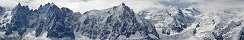 Mont Blanc range from Le Brévent (Haute-Savoie, France)