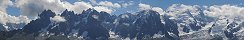 Le massif du Mont Blanc depuis le Brvent (Haute-Savoie, France)