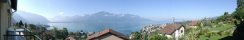 Au-dessus de Montreux (Près du lac Léman, Suisse)