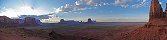 Coucher de soleil sur Monument Valley (Arizona / Utah, Etats-Unis)