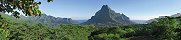 Le Mont Rotui sur l'île de Moorea (Polynésie française)