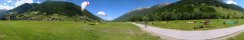 Aire d'atterrissage de parapentes à Neustift (Stubaital, Tyrol, Autriche)