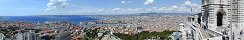 Marseille from Notre-Dame de la Garde (Bouches du Rhne, France)