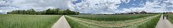 Nuages sur le village de Boussens (Canton de Vaud, Suisse)