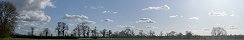 Les nuages au-dessus des haies (Commune de La Cambe, Calvados)