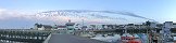 Nuages sur le port de Grandcamp-Maisy (Calvados, France)
