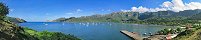 La baie de Taiohae sur l'le de Nuku Hiva (Polynsie franaise)