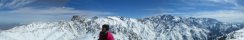 Le Toubkal vu des hauts de Oukameden (Atlas marocain)