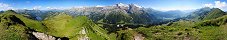 View from Palette d'Isenau above Les Diablerets (Canton of Vaud, Switzerland)