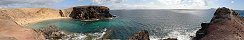 Papagayo sur l'île de Lanzarote (Archipel des Canaries, Espagne)
