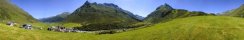 Le village de Galtr, valle de Paznaun (Tyrol, Autriche)