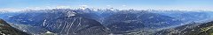 The 4000meter Mountain Range from Petit Bonvin Summit (Canton of Valais, Switzerland)