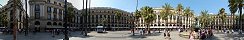 Plaa Reial in Barcelona (Spain)