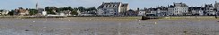 La plage et les villas de Grandcamp-Maisy (Calvados, France)