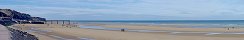 La plage de Vierville-sur-Mer (Omaha Beach) (Calvados, France)