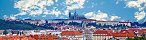 Le chteau de Prague depuis Vysehrad  (Rpublique tchque)