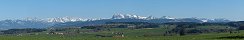 Les pralpes fribourgeoises depuis Siviriez (Canton de Fribourg, Suisse)