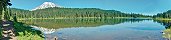 Le lac du Reflet dans le parc national de Mont Rainier (Washington, Etats-Unis)