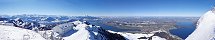 Vue hivernale depuis le Rigi (Suisse centrale)