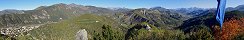 Digne-les-Bains depuis le Rocher de Neuf Heures (Alpes-de-Haute-Provence, France)