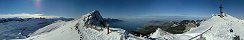 Vue depuis la croix des Rochers de Naye (Canton de Vaud, Suisse)