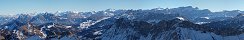 Les Alpes depuis les Rochers de Naye (Canton de Vaud, Suisse)