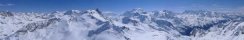 Vue depuis la Rosa Blanche (Canton du Valais, Suisse)