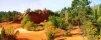 In the ocher quarry of Rustrel (Lubron, France)